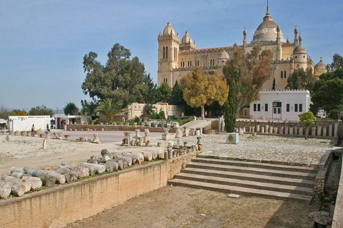 1 day excursion Tunis Sidi Bousaid Carthage departure from Sousse - Sidi Bou Said: blue doors above the Mediterranean
