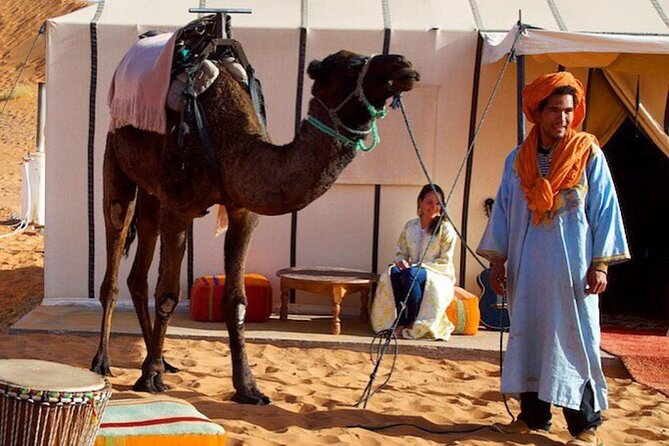 3 Days Desert Tour From Marrakech To Merzouga Dunes & Camel Trek - Entering Erg Chebbi on a camel