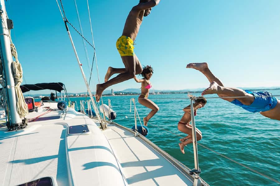 Agadir: Boat Trip with Fishing, Swimming, and BBQ Lunch - Swimming in the open Atlantic