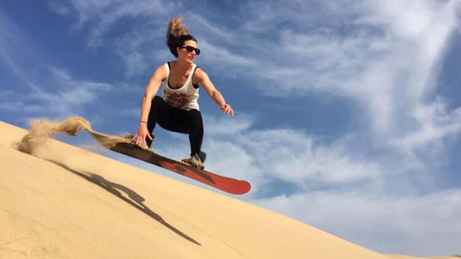 Agadir/Taghazout: Desert Sandboarding & Visit to the Canyon - Transport, group rhythm, and time on site