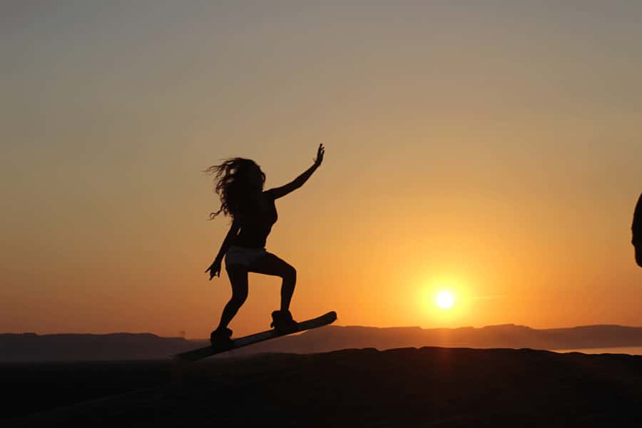 Agadir/Taghazout: Desert Sandboarding & Visit to the Canyon - The canyon and sea cave add more than a board ride