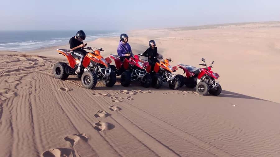Agadir/Taghazout: Quad Bike and Sandboarding Tour - The 45-minute minibus ride from Agadir or Taghazout