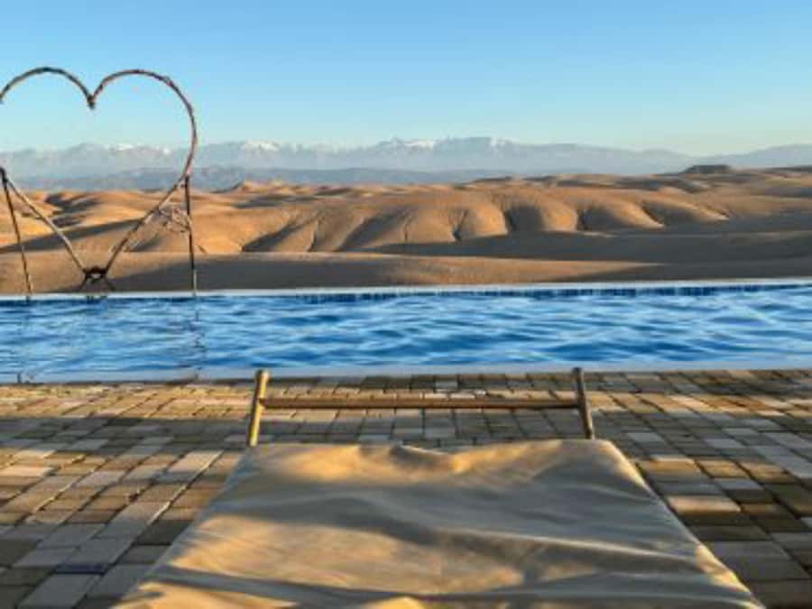Agafay Desert Day: Quad Bike, Lunch & Swim Adventure - Pool time with Agafay views