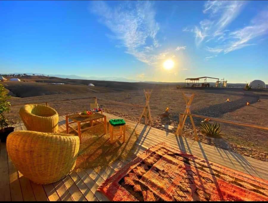 Agafay Desert: Magical Half-Day Lunch with Pool Swim - Tea, Music, and the Argan Oil Stop