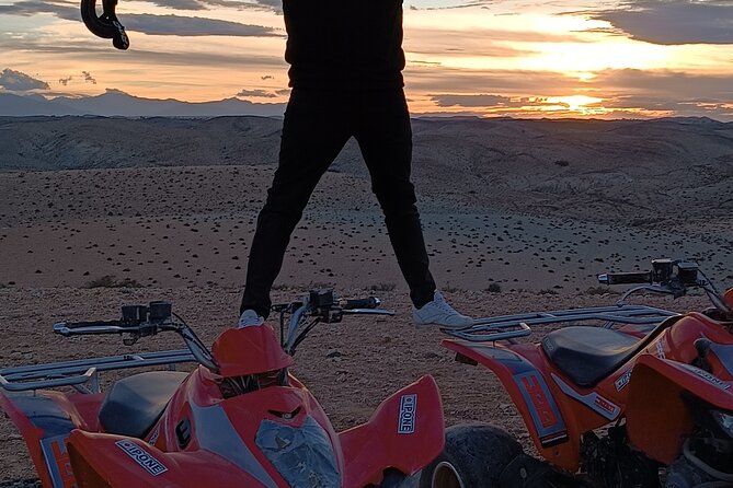 Agafay Desert Package, Quad Bike, Camel Ride and Dinner Show - One hour on a quad bike
