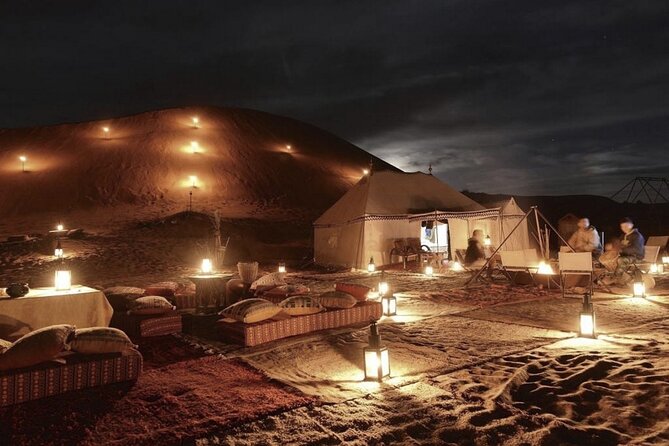 Agafay Desert Sunset, Camel Ride and Dinner from Marrakech - Dinner under the stars: Moroccan dishes with mixed service