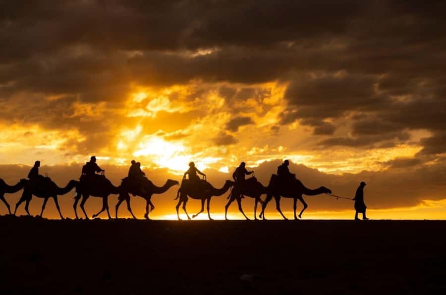 Agafay: Quad, Camel Ride & Dinner Show from Marrakech - A short camel ride timed for sunset