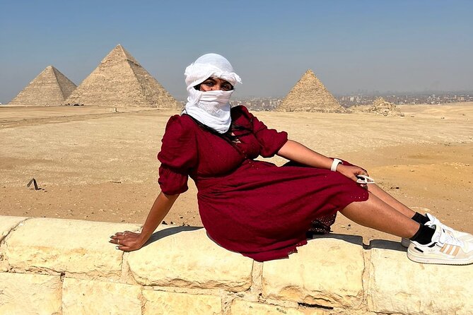 All inclusive Giza Pyramids,Sphinx,lunch,Camel,insid 3rd pyramid - Walking toward Khafre, the second pyramid