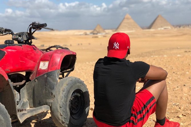All inclusive Tour Giza Pyramids Sphinx Quadbike Camels Lunch - From your Cairo hotel to the Giza Plateau