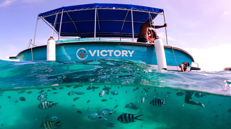 Blue Bay: Blue Bay Glass Bottom Boat Visit and Snorkeling - Comfort for nervous swimmers and older participants
