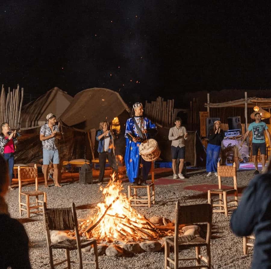 Buggy ride with camels and dinner show in agafay desert - The camp, pool, and candlelit dinner