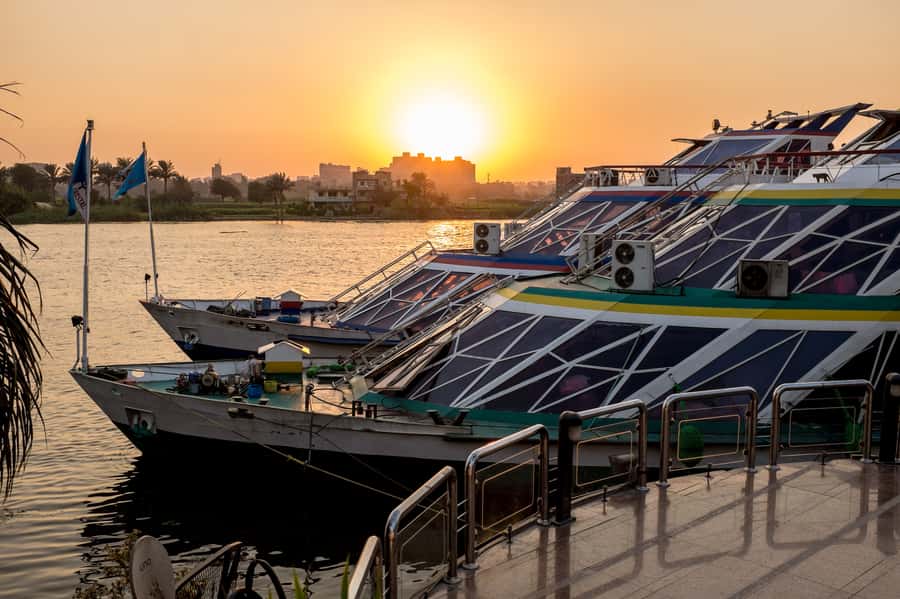 Cairo: Nile Sunset Dinner Cruise, Show & Optional Transfer - Pickup, the dock, and getting aboard