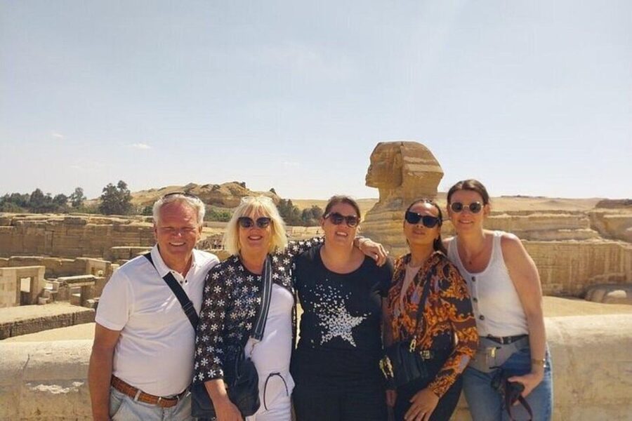 Cairo: Pyramids & Great Sphinx Private Tour with Camel Ride - The Great Sphinx and its royal face
