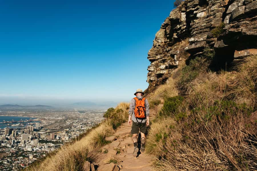 Cape Town: Lion's Head Guided Hike at Sunset - Rockier sections, ladders, and height