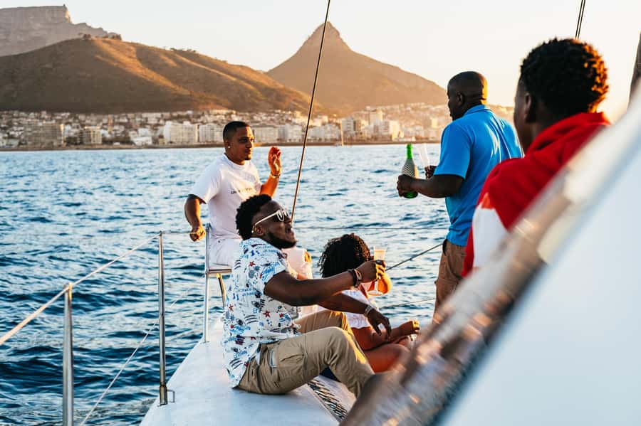 Cape Town: Sunset Catamaran Cruise on Table Bay with Bubbles - Boarding at the V&A Waterfront