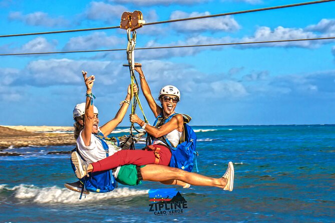 Complete Excursion and Flight on the Zipline Cabo Verde - The climb to the 100-meter launch point