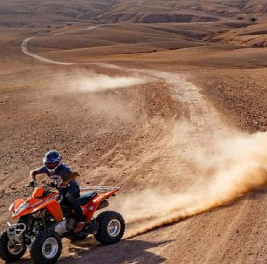 Dinner show in agafay Desert 1h quad bike & 20 min camels - A 20-minute camel ride near sunset