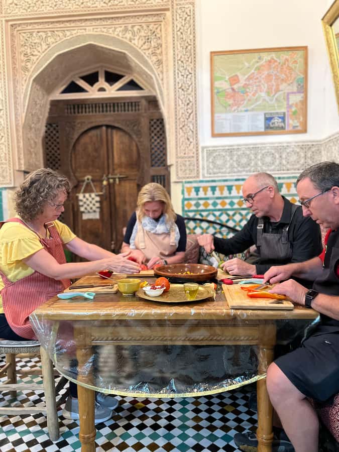Fez: Souk Tour and Traditional Home Cooking Class - Three minutes to the Fez food souk
