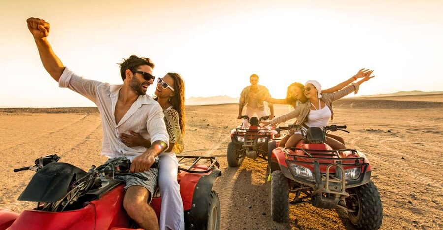 From Agadir or Taghazout: Quad Biking Safari Desert Trip - Moroccan tea, biscuits, and music in a local home