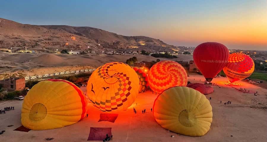 From Aswan:4 Days Nile Cruise Luxor Abu Simbel & Air Balloon - Day 4: Balloon flight and Luxor’s West Bank