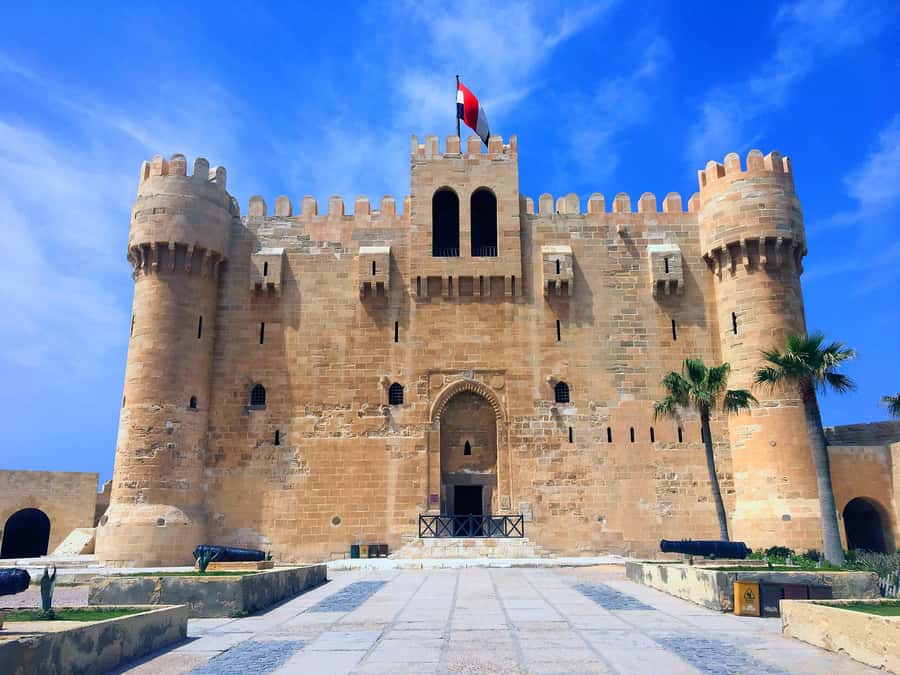 From Cairo: Private Full-Day Tour of Historical Alexandria - Qaitbay Citadel: fortress walls beside the sea