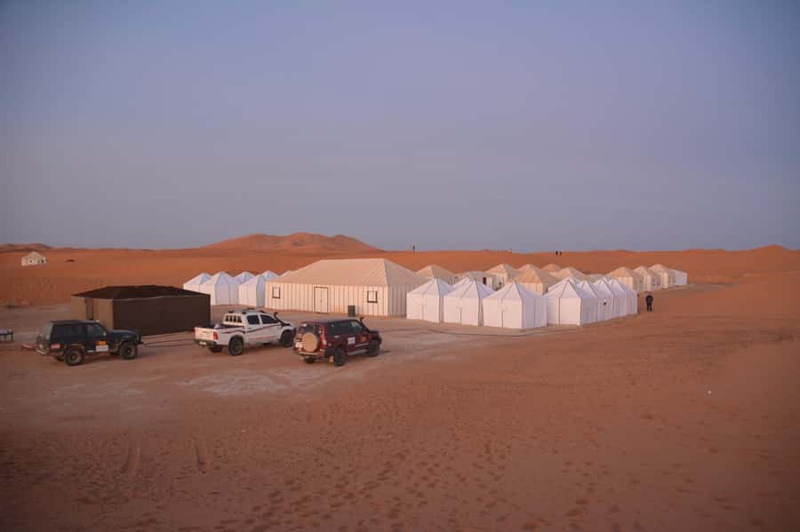 From Fez: Sahara Desert 2-Day Tour with Merzouga Camp Stay - Camel trekking into Erg Chebbi