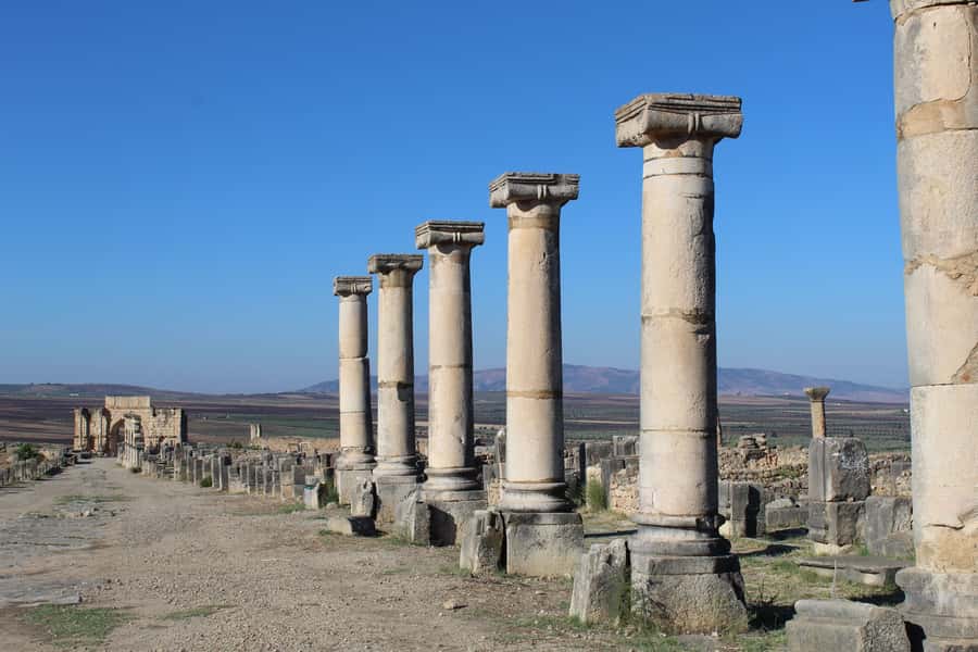 From Fez: Volubilis Moulay Idriss and Meknes Day Trip - Leaving Fez through the countryside