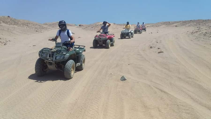 From Hurghada: Makadi Bay ATV Tour - Getting ready for the ATV