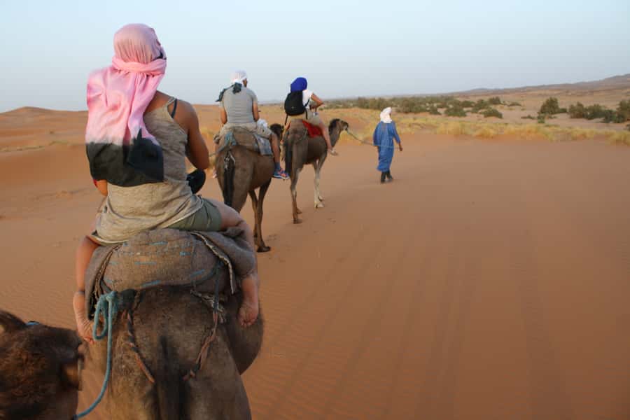 From Marrakech: 2-Day Sahara Tour to Zagora & Ait Ben Haddou - The Zagora camel ride at sunset