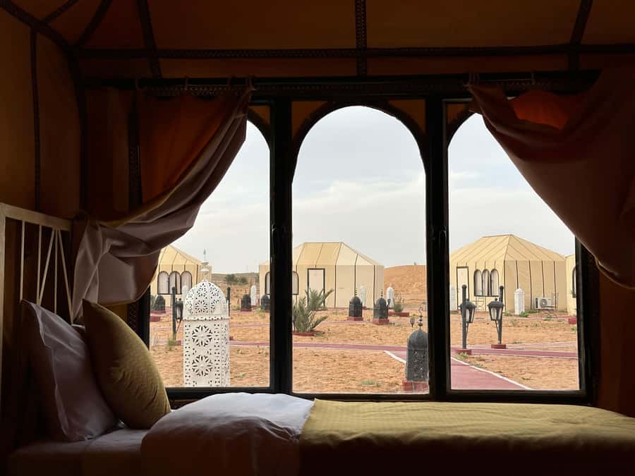 From Marrakech: 3-Day Desert with luxury camp, camel & meals - Dinner, Berber music, and a night under the stars