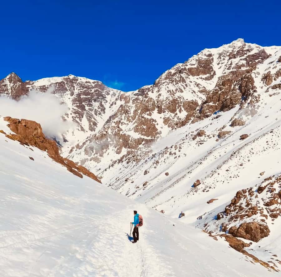 From Marrakech: 3-Day Mount Toubkal Climbing Trek - Day two: the high route to Aguelzim Pass