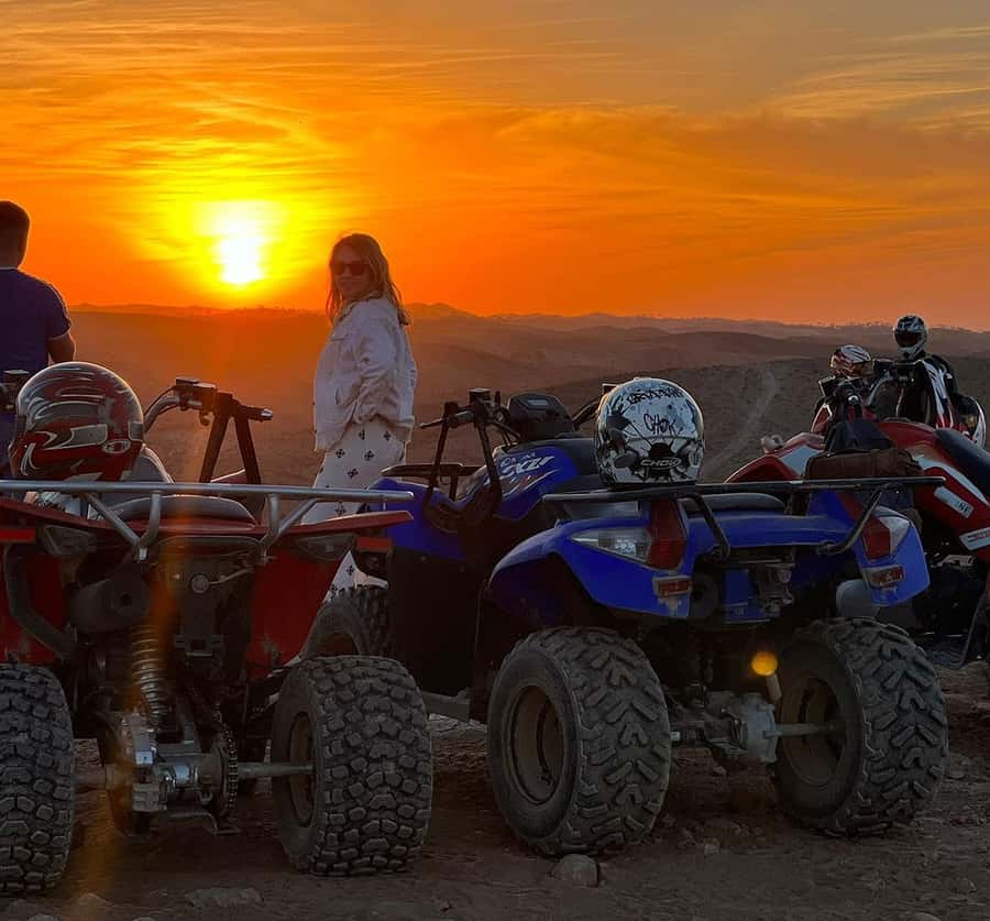 From Marrakech: Agafay Desert Quad Biking Tour with Transfer - First ride across Agafay’s rocky dunes