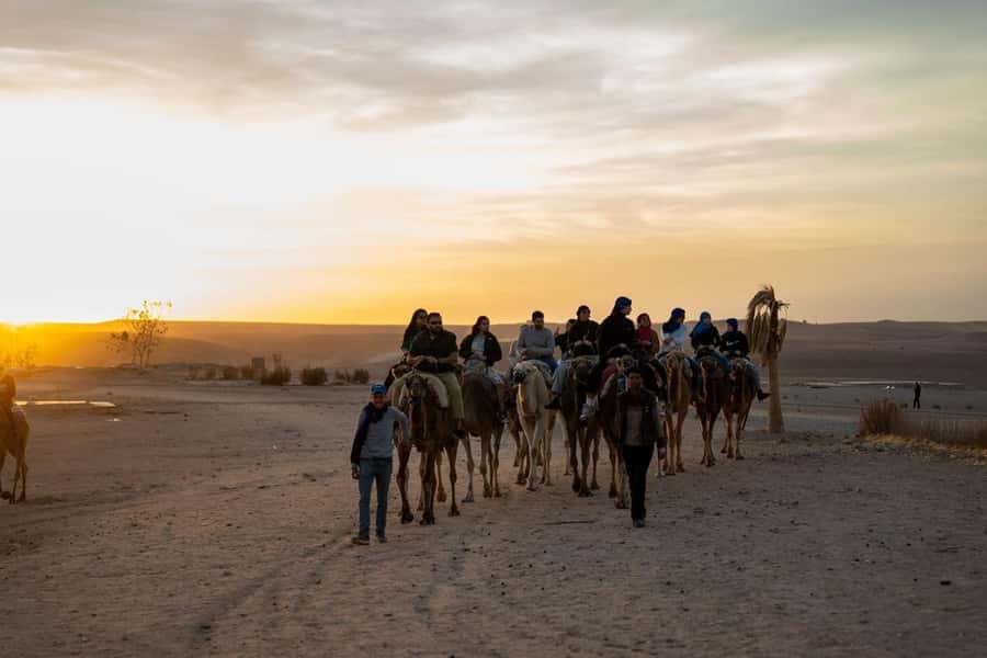 From Marrakech: Agafay Desert Quad Biking with Dinner & Show - From Marrakech traffic to Agafay’s open desert
