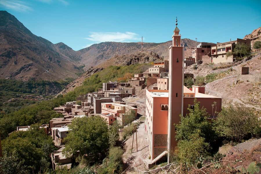 From Marrakech: Atlas Mountains Full-Day Hiking Trip w Lunch - Lunch arrives in the mountains