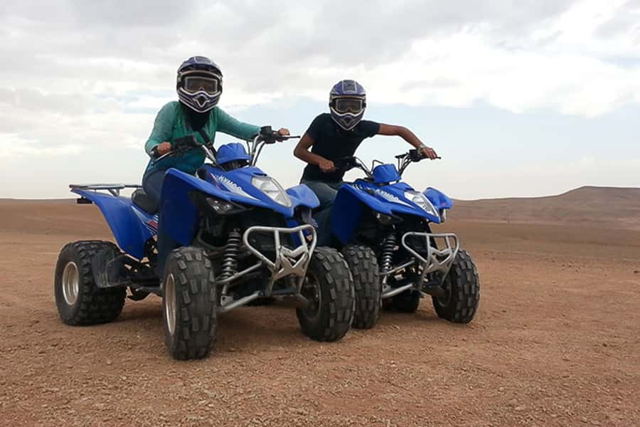 From Marrakech: Guided Quad Biking Tour in Agafay Desert - Learning the quad before the rough ground