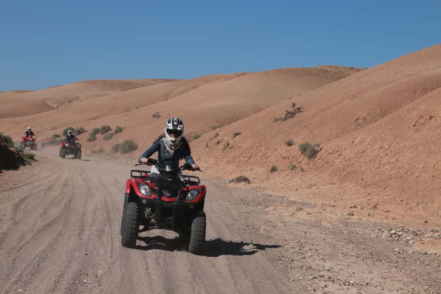 From Marrakech: Guided Quad Biking Tour in Agafay Desert - From Marrakech to Lalla Takerkoust Lake