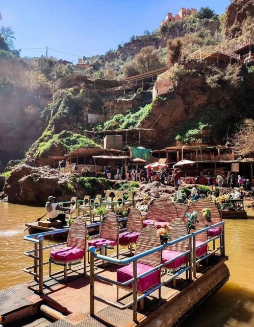 From Marrakech:Ouzoud Waterfalls Day Trip with Boat Tour - Lunch above the gorge, with costs to plan for