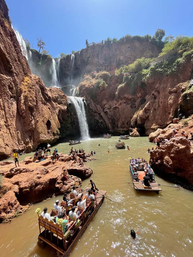 From Marrakech: Ouzoud Waterfalls Guided Hike and Boat Trip - The stairs back to the valley rim