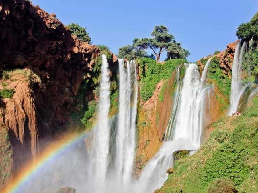 From Marrakech: Ouzoud Waterfalls guided trip with boat ride - Pickup in Marrakech and the road to the falls