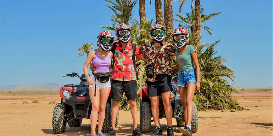 From Marrakech: Palm Grove Quad Bike Tour with Mint Tea - Photo stops without carrying the whole job yourself