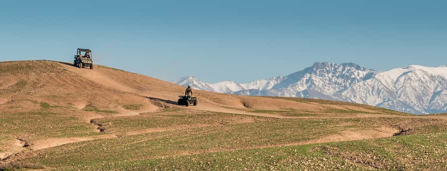 From Marrakech: Premium Agafay Desert Half-Day Quad Biking - Tea, pancakes, and a pause under canvas