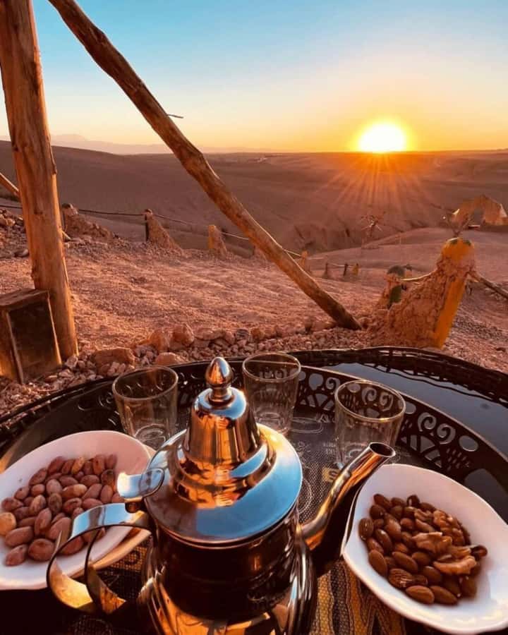 From Marrakesh: Sunset Dinner in Agafay at Berber Camp - A short road from Marrakesh to Agafay