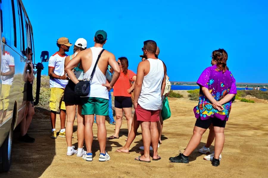 From Sal Island: Blue Eye, Salt Lake, Lemon Sharks, Palmeira - Lunch in Espargos is simple and separate