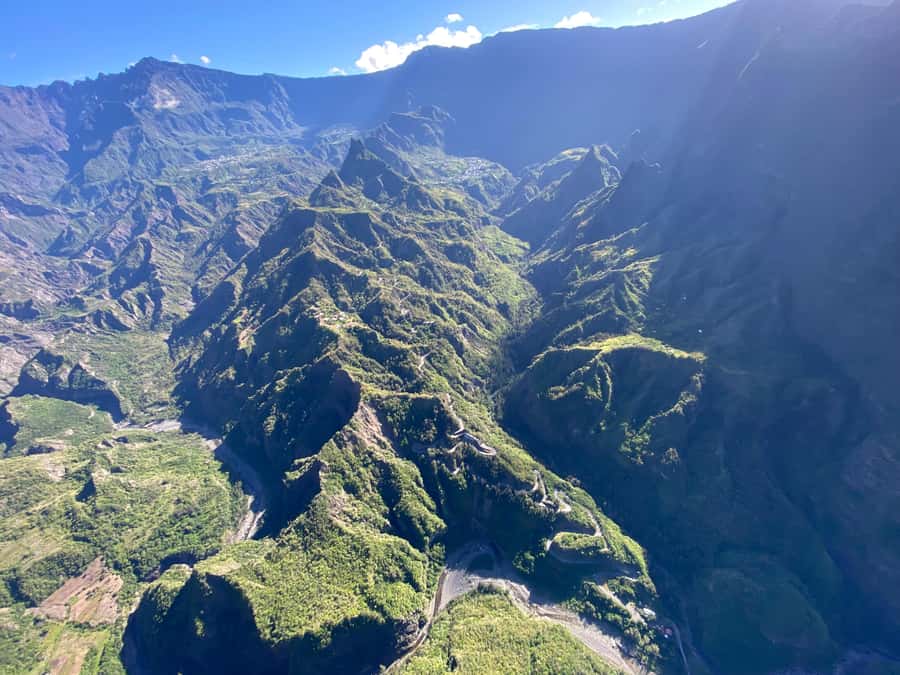 From St Pierre: helicopter flight over the whole of Reunion Island - Takamaka and Grand-Étang