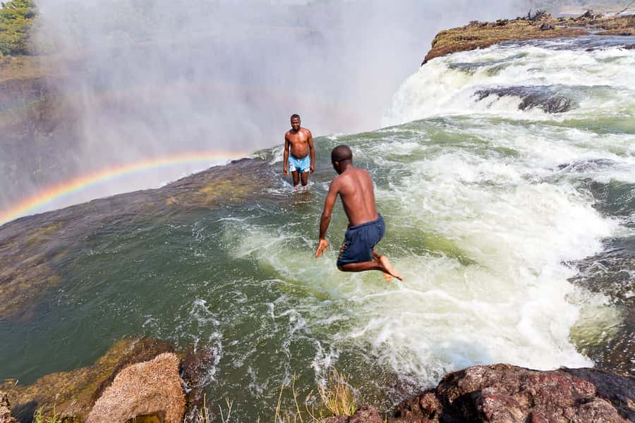 From Victoria Falls: Livingstone Island Tour & Devils Pool - Which pool will you use?