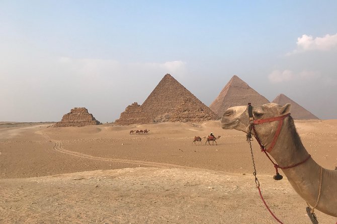 Full-Day Giza Pyramids and Egyptian Museum Private Tour - Three hours among the pyramids at Giza