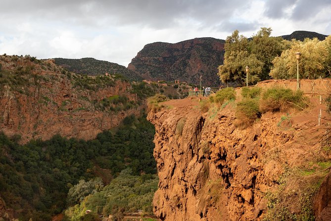 Full Day Trip To Ouzoud Waterfalls From Marrakech & Boat Tour - First views of the 110-meter Ouzoud Falls