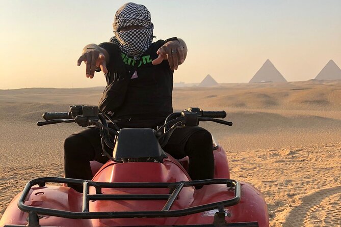 Giza pyramids, Sphinx, ATV bike, Lunch,Camel ride, Dinner cruise& shopping tour - Guide quality and the private-tour advantage