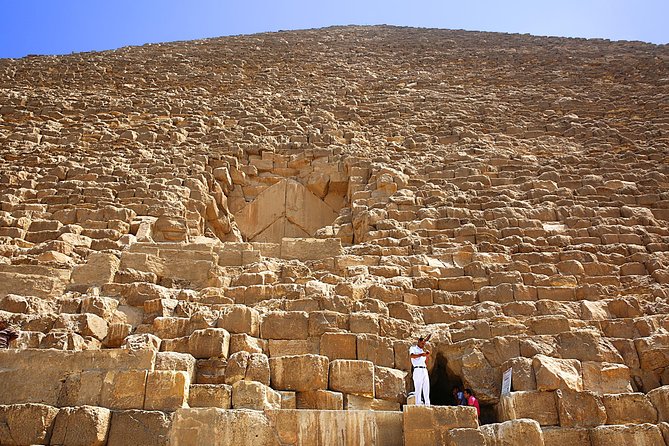Giza Pyramids, Sphinx, Sakkara Pyramid with Camel ride & Shopping - Shopping is included, so set the tone early