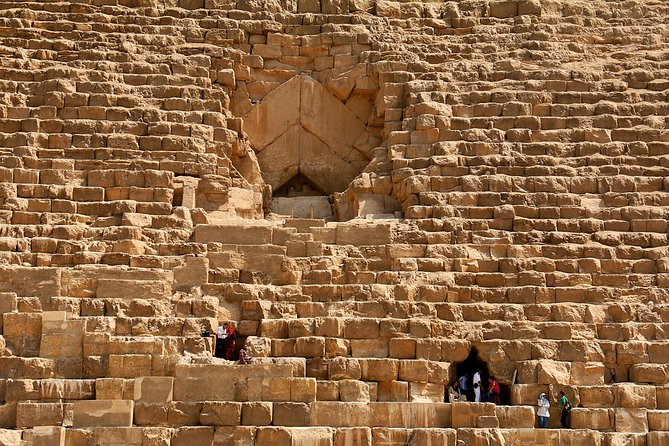 Giza Pyramids, Sphinx, Sakkara Pyramid with Camel ride & Shopping - Giza delivers the famous monuments